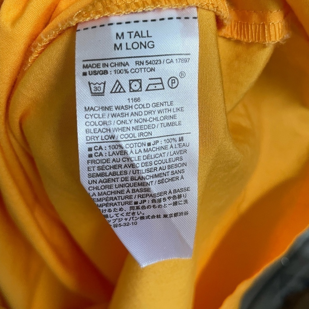 Banana Republic Orange Cotton relaxed fit dress size Medium Minimalist - Picture 7 of 8